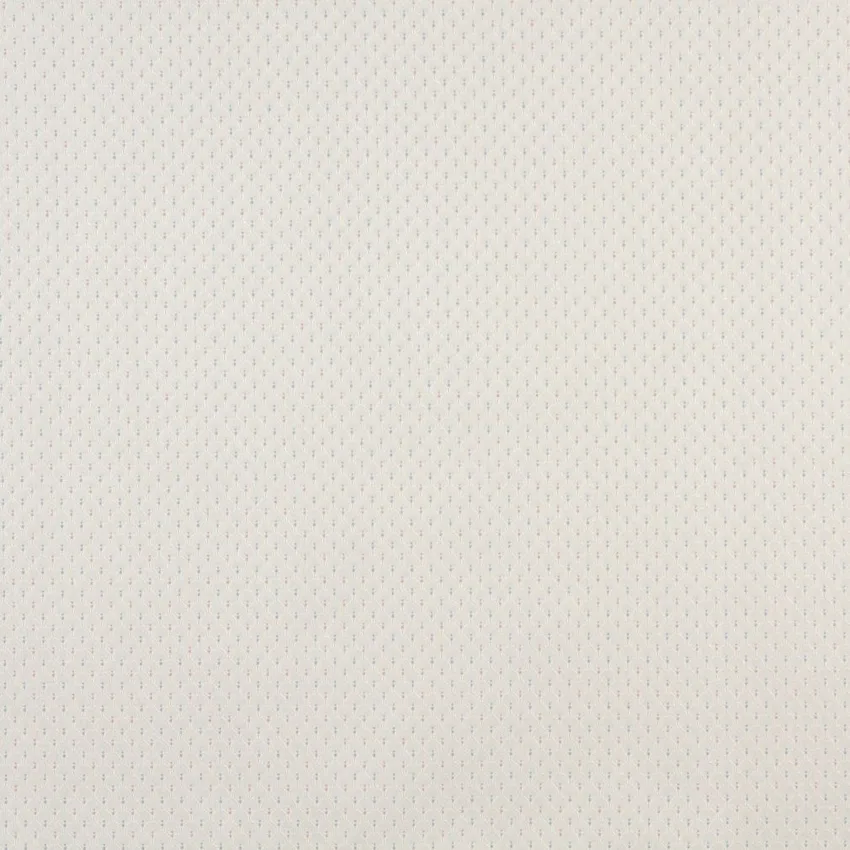 Cream White Small Scale Fan Damask Upholstery Fabric