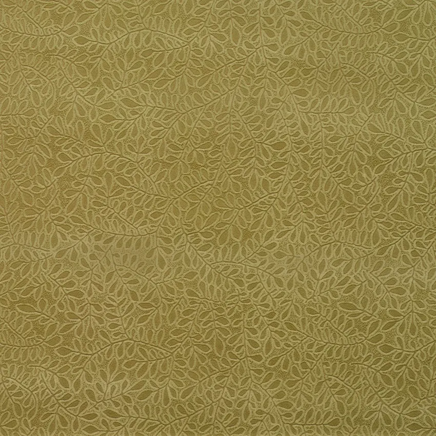 Meadow Green Small Vine Leaf Texture Soft Microfiber Velvet Upholstery Fabric