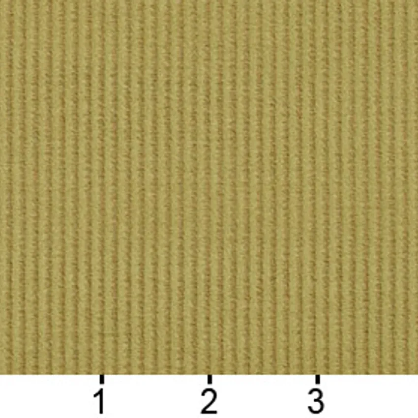 Meadow Green Small Stripe Texture Soft Microfiber Velvet Upholstery Fabric — Scale in inches