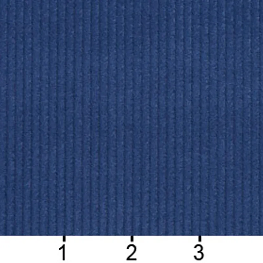 Delft Blue Small Stripe Texture Soft Microfiber Velvet Upholstery Fabric — Scale in inches
