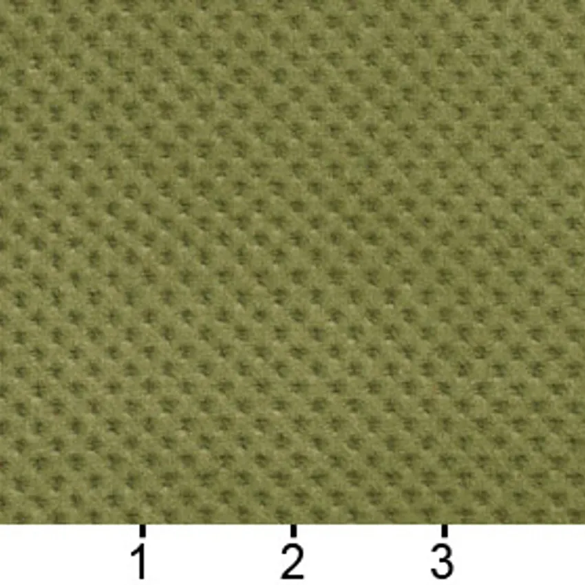Sage Green Solid Matt Weave Texture Microfiber Upholstery Fabric — Scale in inches