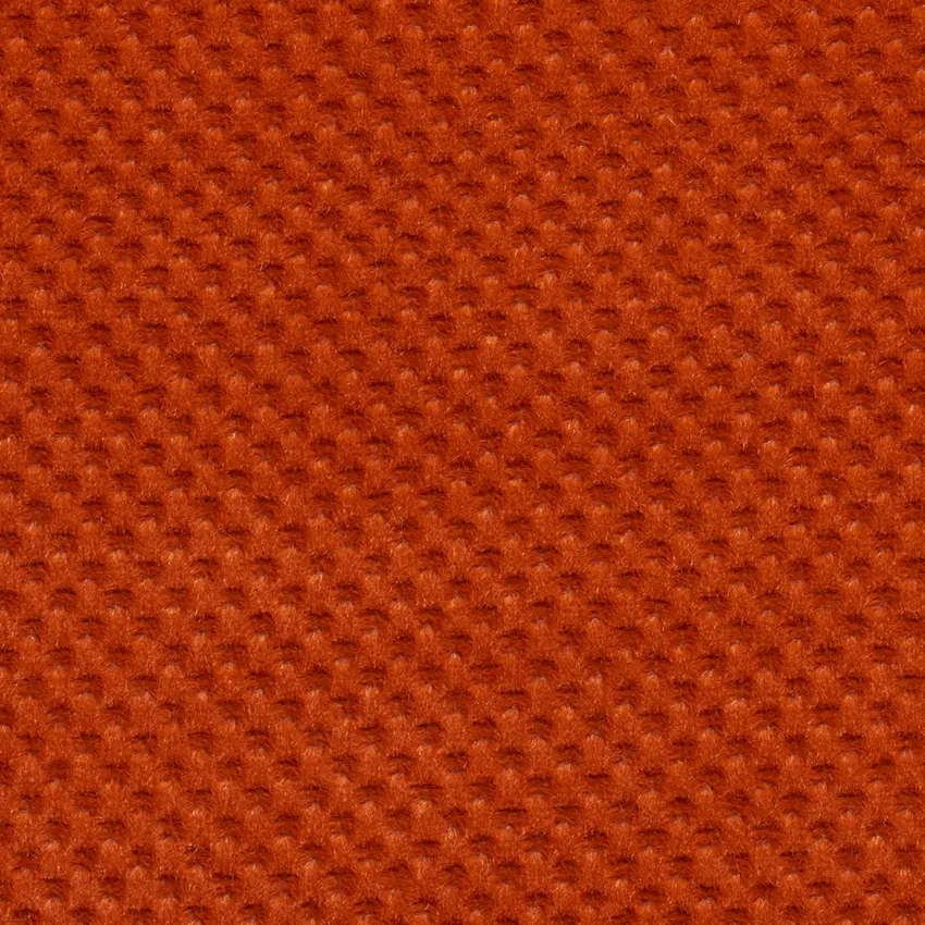 Spice Red Solid Matt Weave Texture Microfiber Upholstery Fabric