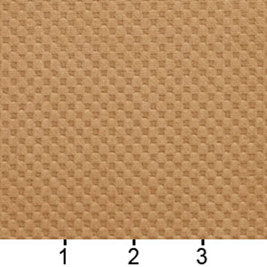 Camel Beige Solid Matt Weave Texture Microfiber Upholstery Fabric — Scale in inches