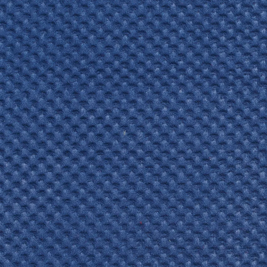 Delft Blue Solid Matt Weave Texture Microfiber Upholstery Fabric