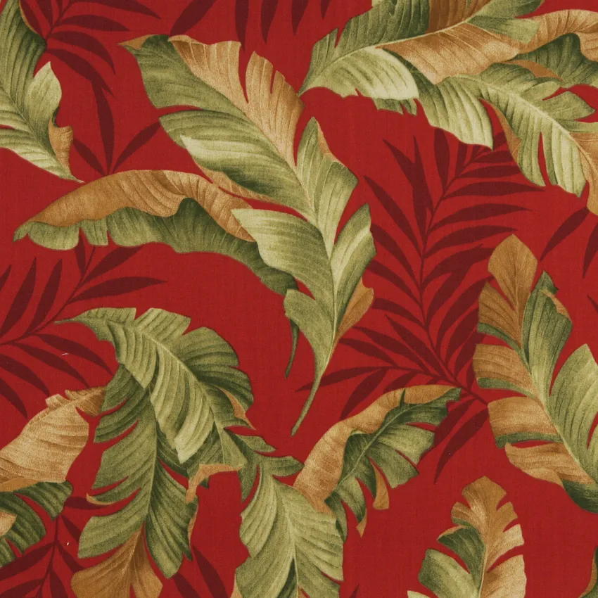Poppy Burgundy and Gold Contemporary Outdoor Upholstery Fabric by the Yard