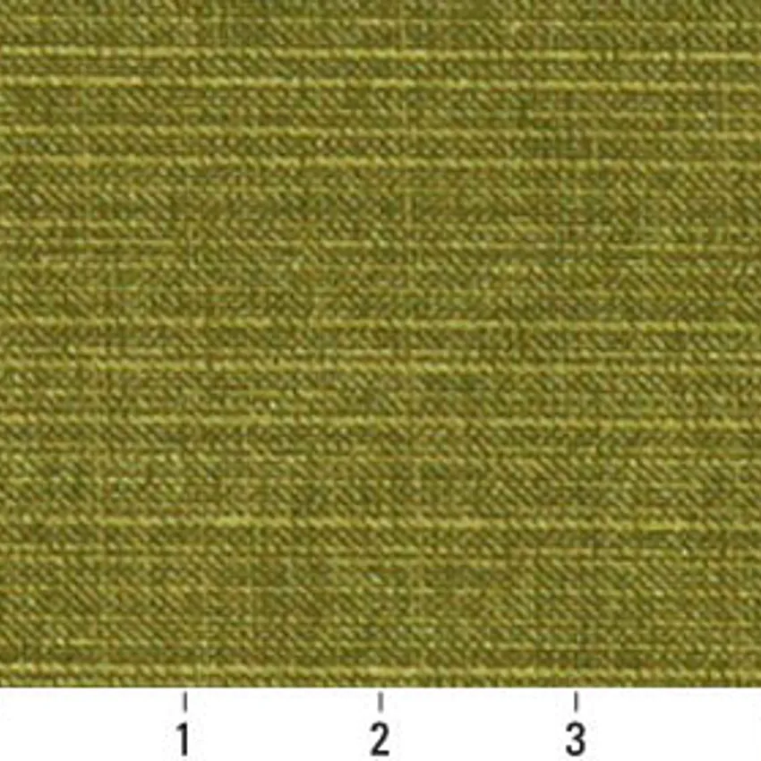 Palm Green Solid Heavy Linen Texture Upholstery Fabric — Scale in inches