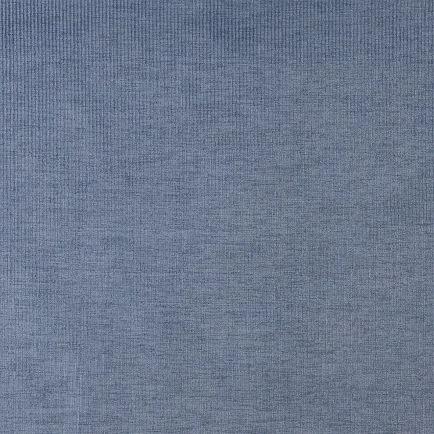 Ocean Blue Solid Stripe Texture Plush Velvet Upholstery Fabric