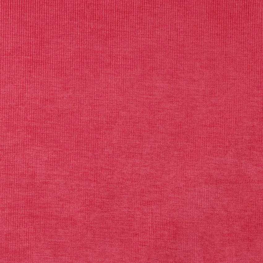 Rouge Pink Rose Solid Stripe Texture Plush Velvet Upholstery Fabric