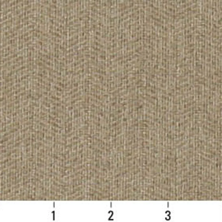 Sand Beige Small Chevron Tweed Upholstery Fabric — Scale in inches