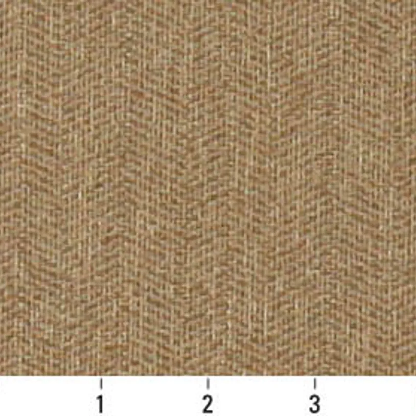Camel Beige or Gold Small Chevron Tweed Upholstery Fabric — Scale in inches