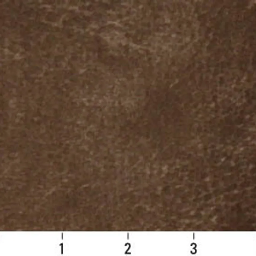 Moss Brown Animal Hide Look Soft Microfiber Upholstery Fabric — Scale in inches