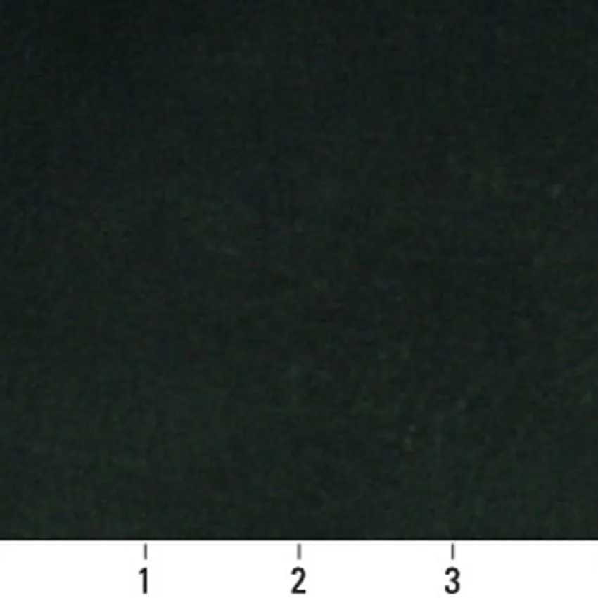 Dark Green Plain Leather Like  Microfiber Upholstery Fabric — Scale in inches