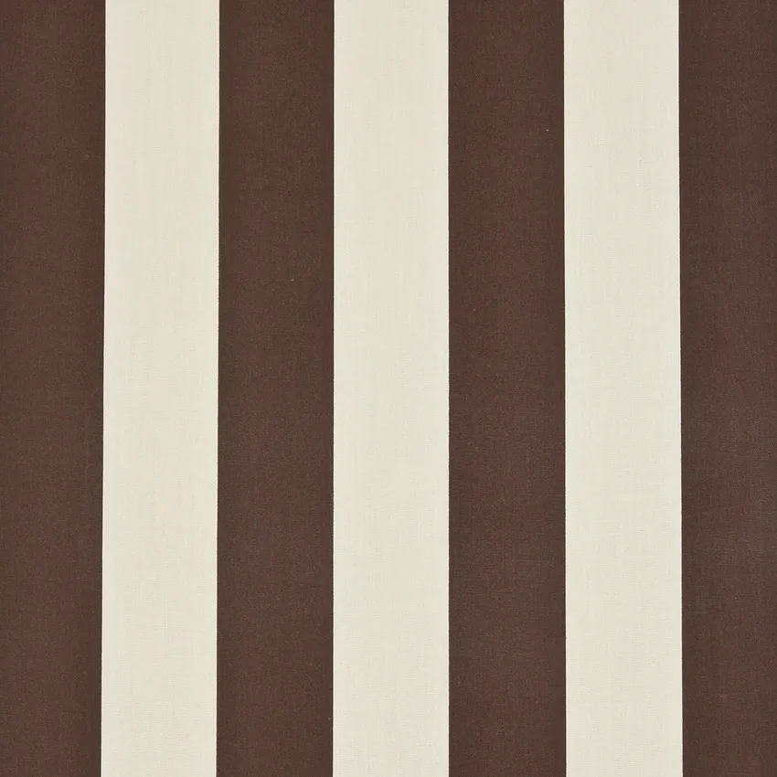 Safari Stripe Brown and White Beach Outdoor Upholstery Fabric by the Yard