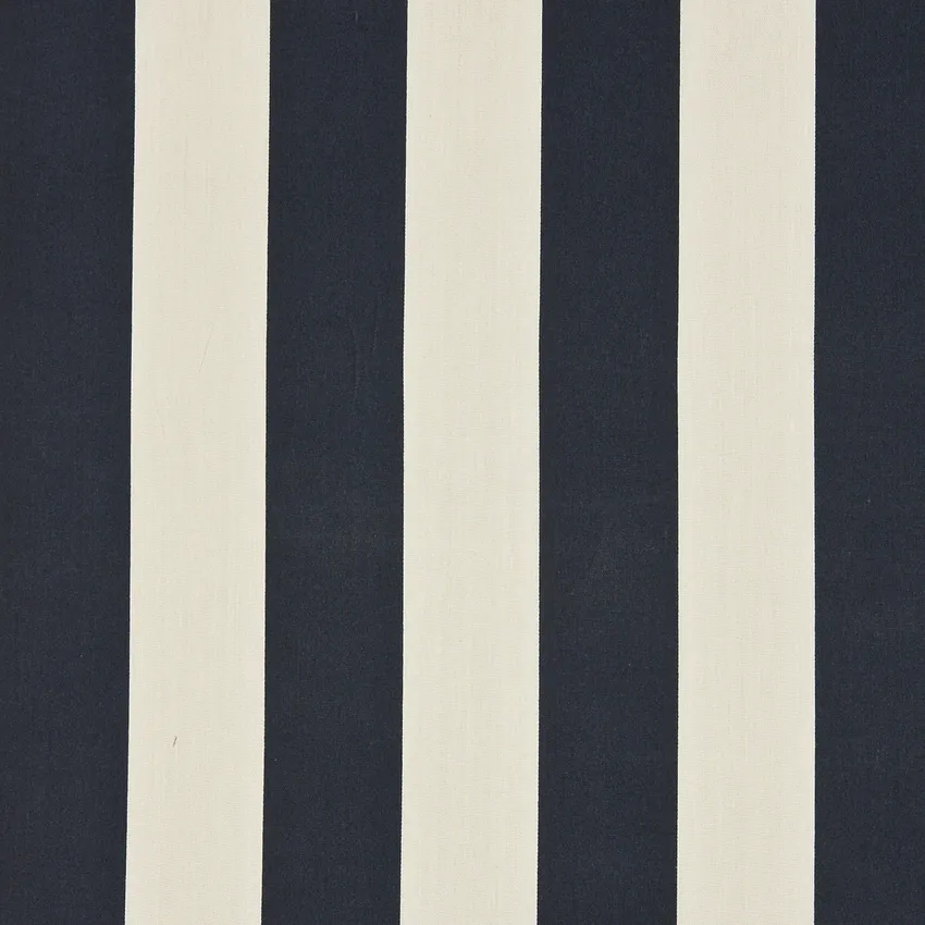 Indigo Stripe Dark Blue and White Beach Outdoor Upholstery Fabric by the Yard