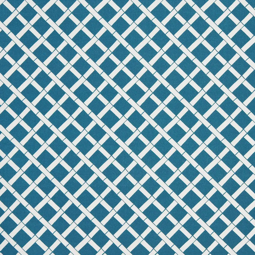 Lagoon Trellis Aqua Contemporary Outdoor Upholstery Fabric by the Yard