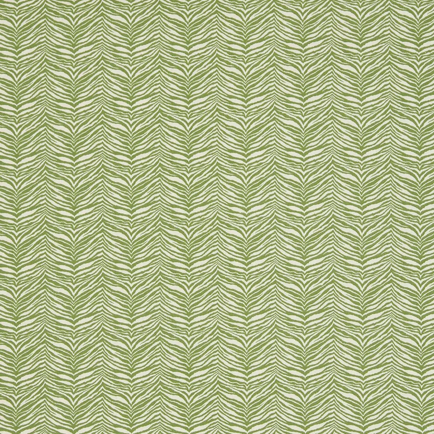 Spring Zebra Light Green Animal Print Outdoor Upholstery Fabric by the Yard