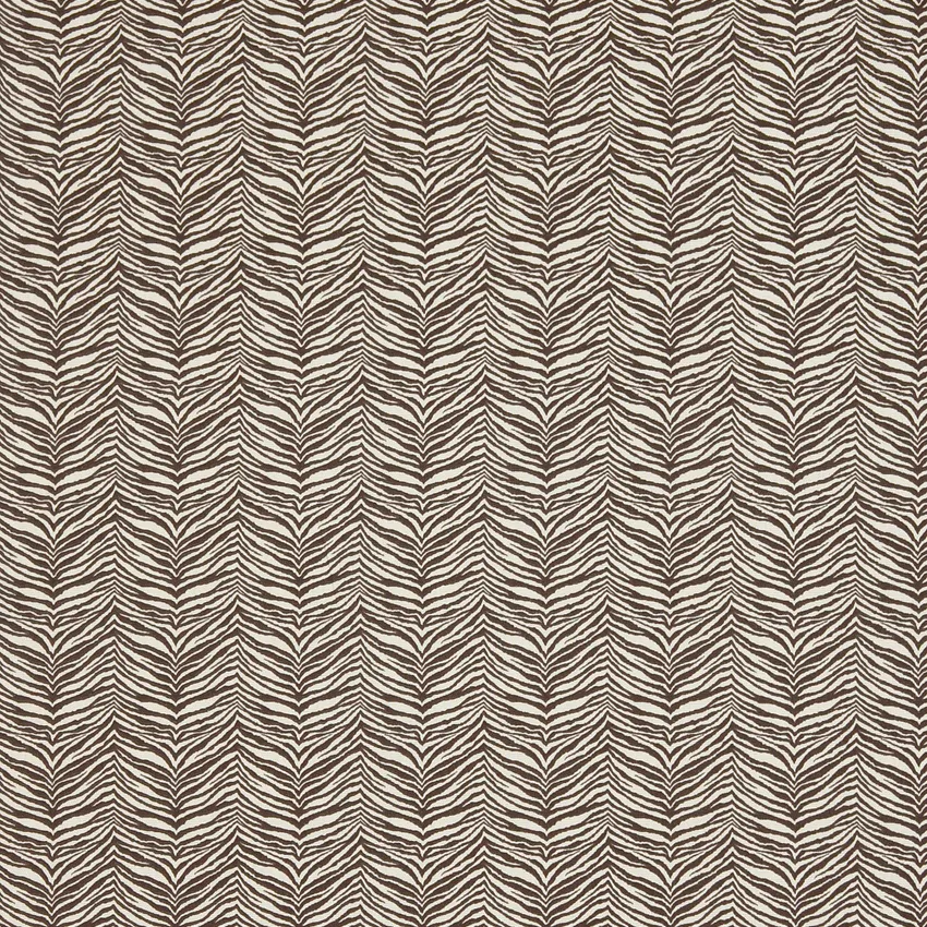 Safari Zebra Brown Animal Print Outdoor Upholstery Fabric by the Yard