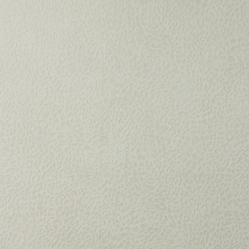 Ivory White Small Leopard Cheetah Pattern Microfiber Velvet Upholstery Fabric