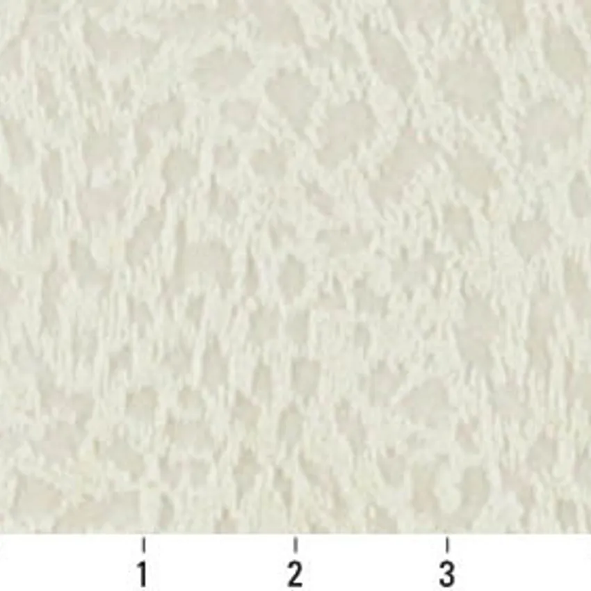 Ivory White Small Leopard Cheetah Pattern Microfiber Velvet Upholstery Fabric — Scale in inches