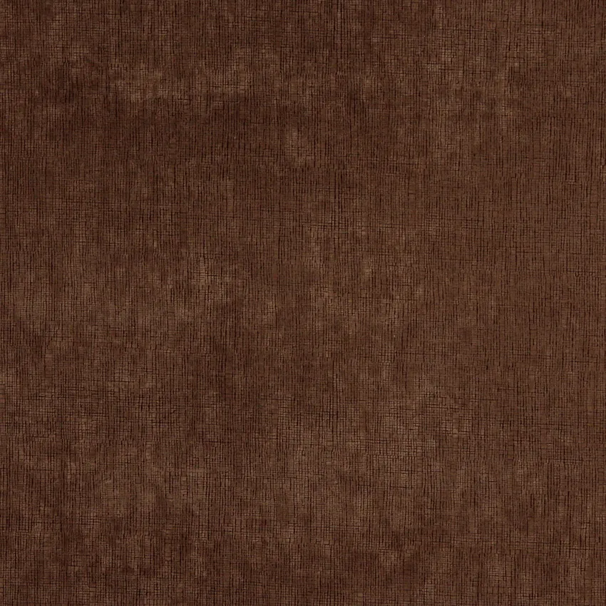Chocolate Brown Small Decorative Mosaic Pattern Microfiber Velvet Upholstery Fabric