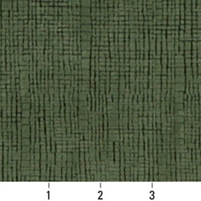Alpine Green Small Decorative Mosaic Pattern Microfiber Velvet Upholstery Fabric — Scale in inches