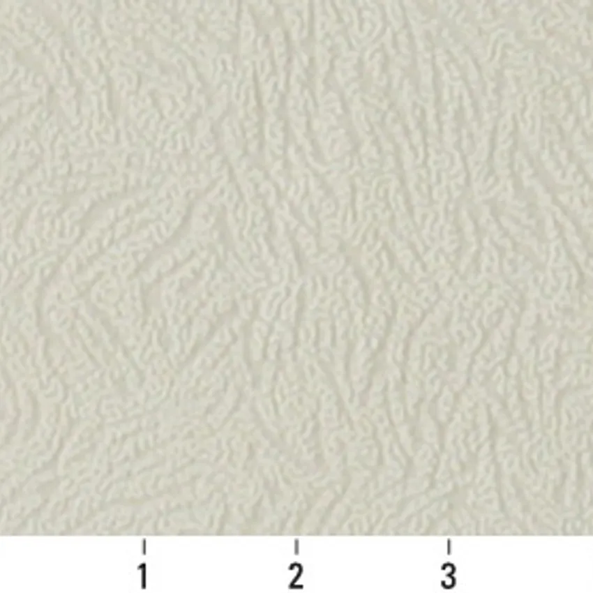 Ivory White Small Decorative Brush Pattern Microfiber Velvet Upholstery Fabric — Scale in inches