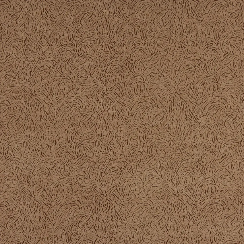 Caramel Brown Small Decorative Brush Pattern Microfiber Velvet Upholstery Fabric