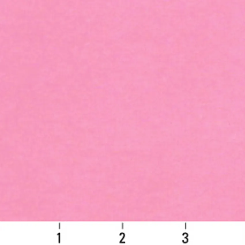 Carnation Bright Pink Solid Soft Microsuede Microfiber Upholstery Fabric — Scale in inches