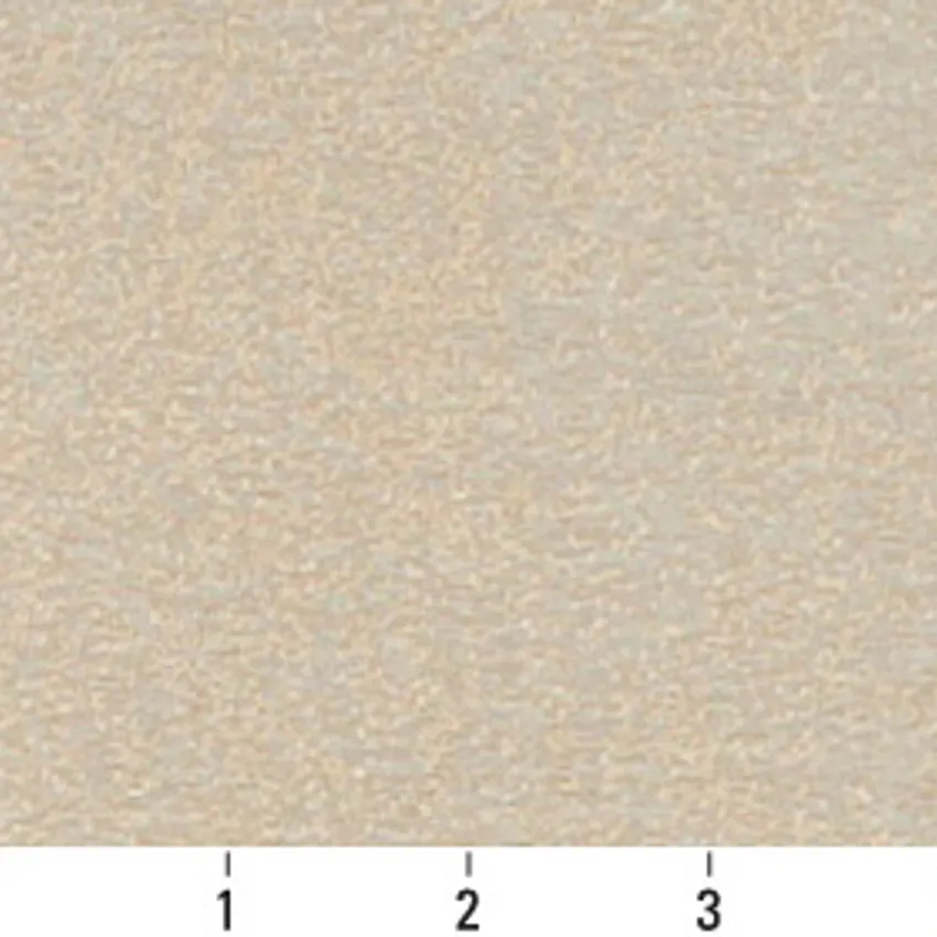 Sand Dune Beige and White Plain Damask Upholstery Fabric — Scale in inches