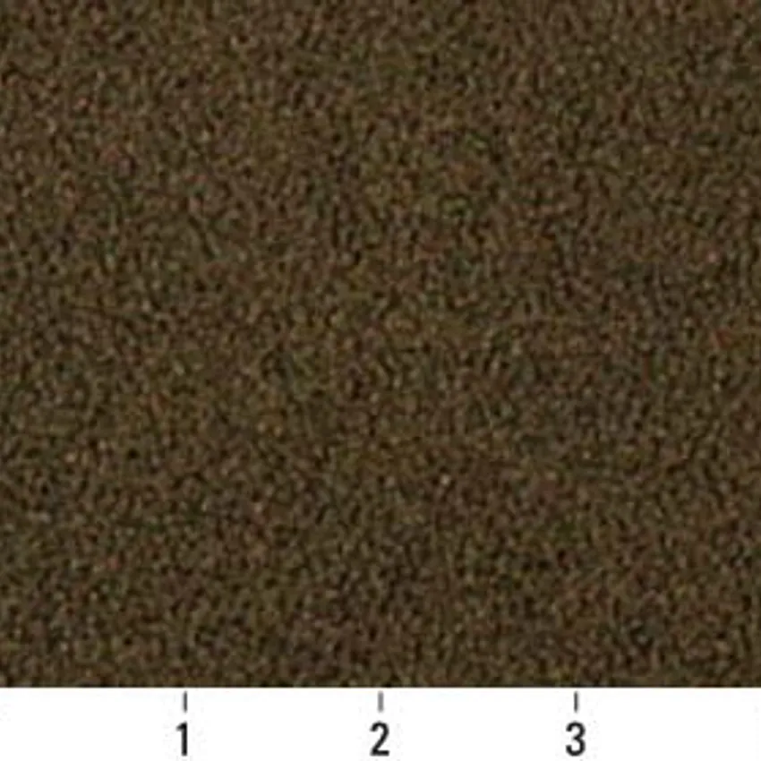 Chocolate Brown Plain Chenille Upholstery Fabric by the Yard — Scale in inches