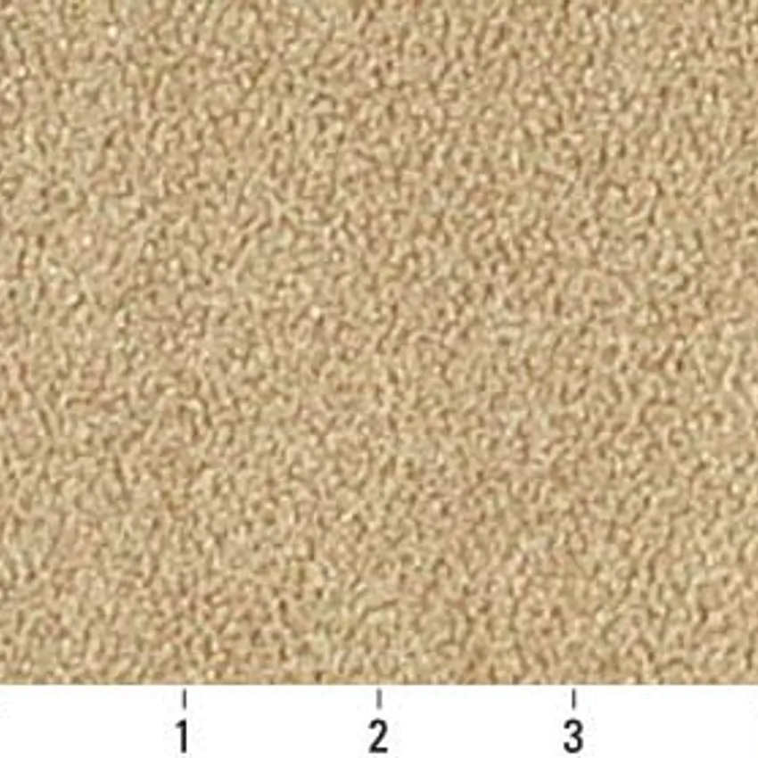 Wheat Beige Plain Chenille Upholstery Fabric by the Yard — Scale in inches