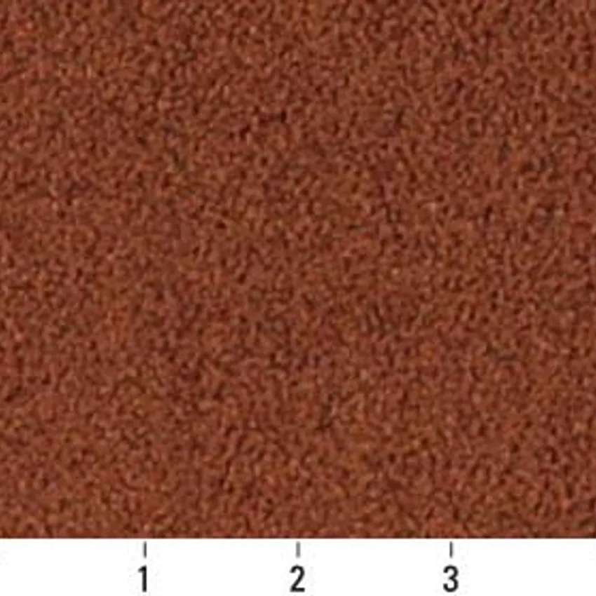 Nutmeg Coral Plain Chenille Upholstery Fabric by the Yard — Scale in inches