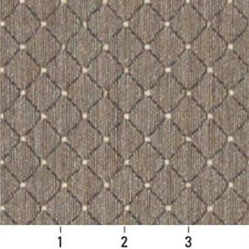 Stone Gray Contemporary Damask Upholstery Fabric by the Yard — Scale in inches