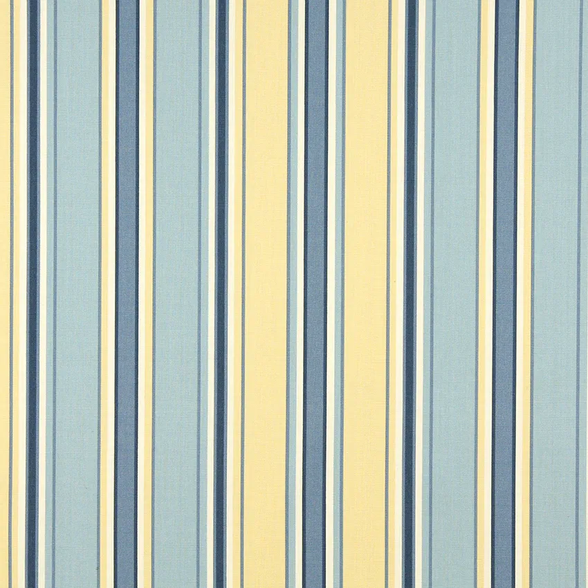 Cornflower Stripe Dark Blue and Light Blue Stripes Marine Upholstery Fabric by the Yard