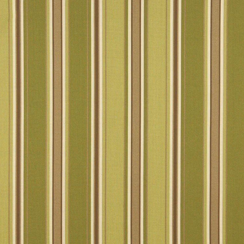 Cypress Stripe Brown and Dark Green Stripes Marine Upholstery Fabric by the Yard