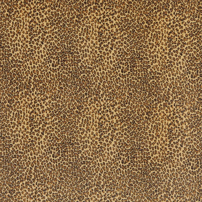 Nugget Black and Gold Leopard Faux Animal  Print Microfiber Machine Washable Stain Resistant Upholstery Fabric
