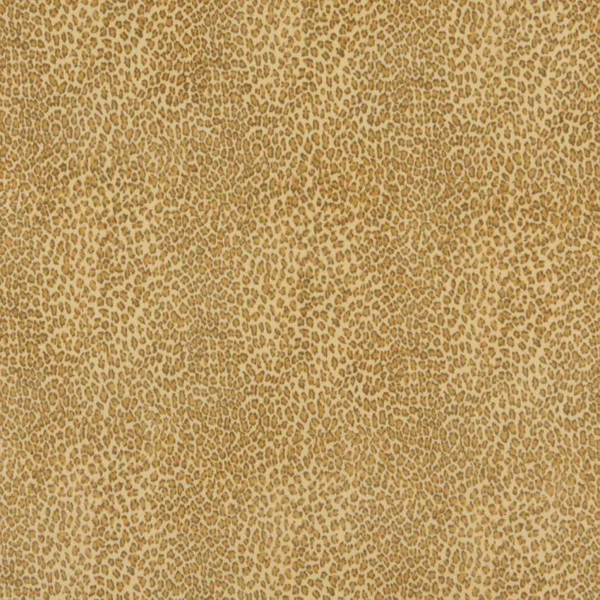 Buttercup Beige and Gold Leopard Faux Animal  Print Microfiber Machine Washable Stain Resistant Upholstery Fabric