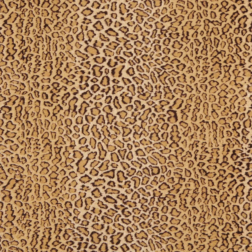 Toffee Beige and Brown Black  Leopard Faux Animal  Print Microfiber Machine Washable Stain Resistant Upholstery Fabric