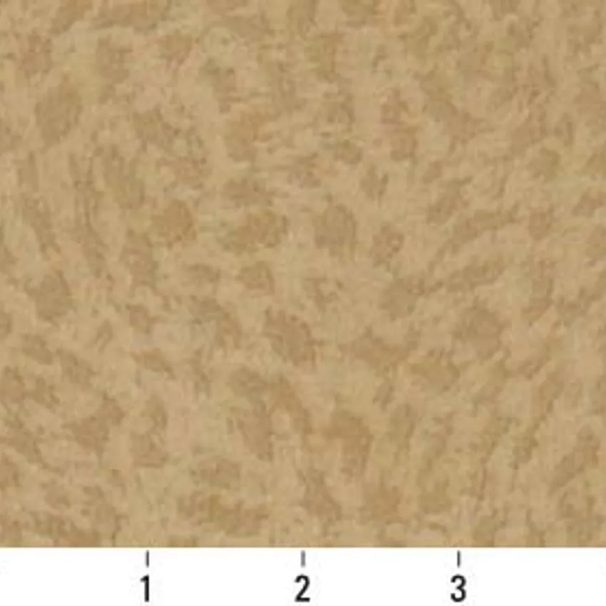 Saddle Beige Short Faux Animal Skin  Animal Texture Microfiber Machine Washable Stain Resistant Upholstery Fabric — Scale in inches