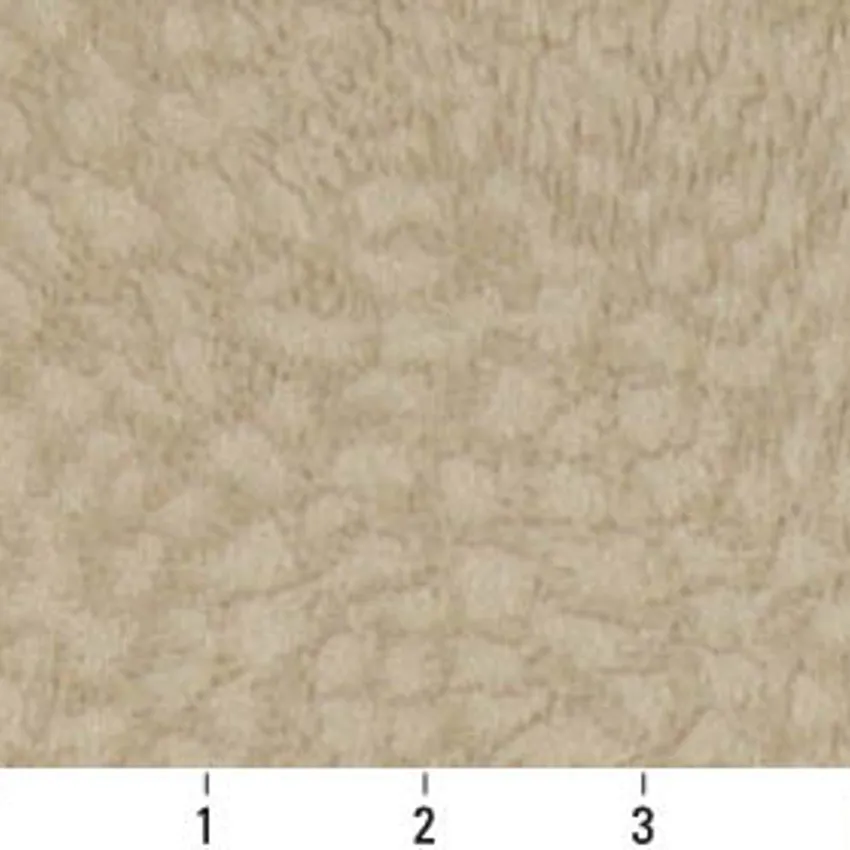 Linen Beige Animal Print   Faux Animal Skin  Animal Texture Microfiber Machine Washable Stain Resistant Upholstery Fabric — Scale in inches