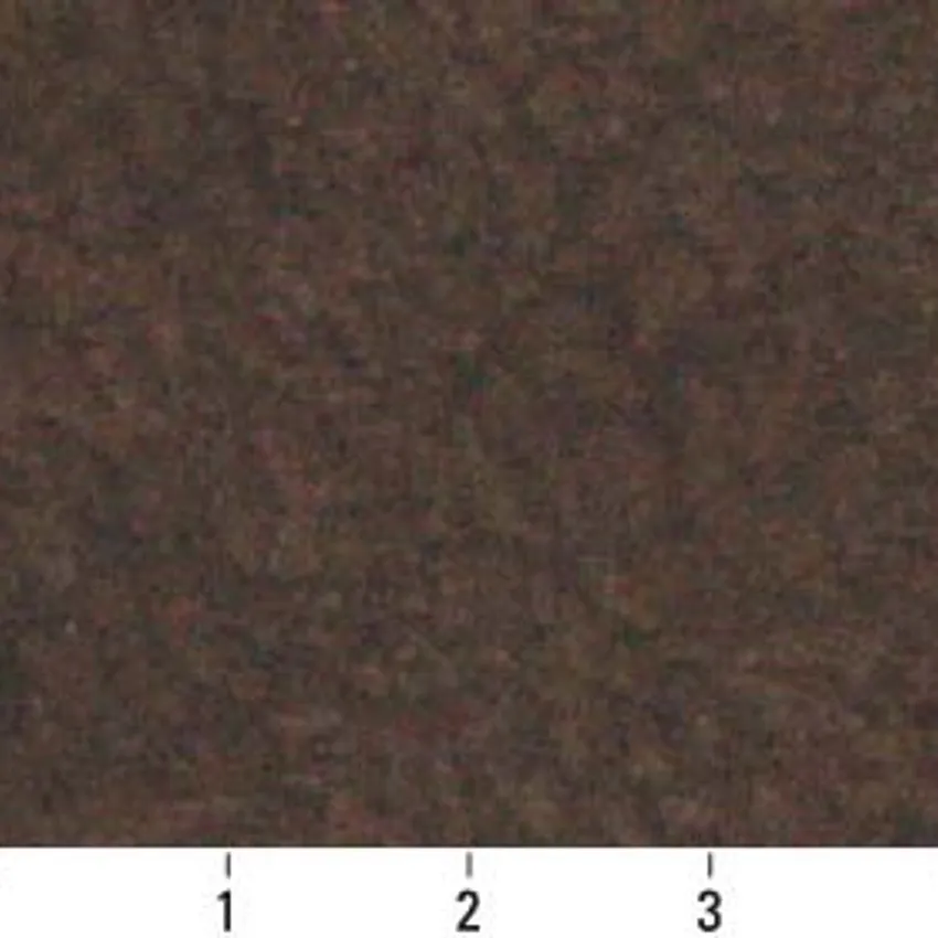 Chocolate Brown Short Faux Animal Skin  Animal Texture Microfiber Machine Washable Stain Resistant Upholstery Fabric — Scale in inches
