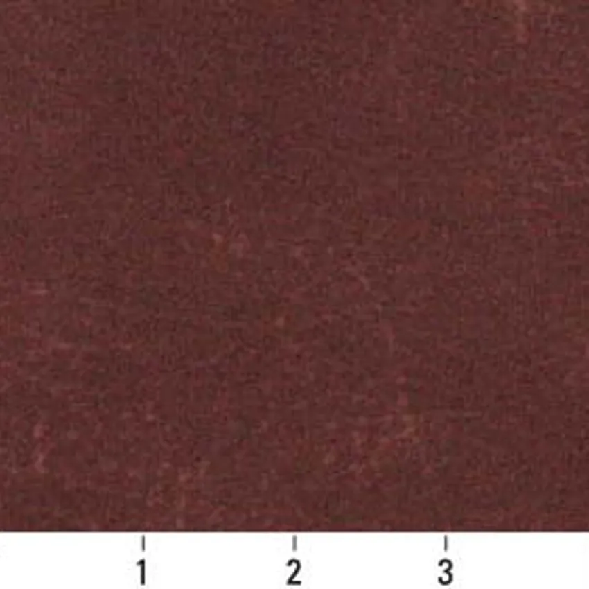 Burgundy  Animal Hide Texture Microfiber Machine Washable Stain Resistant Upholstery Fabric — Scale in inches