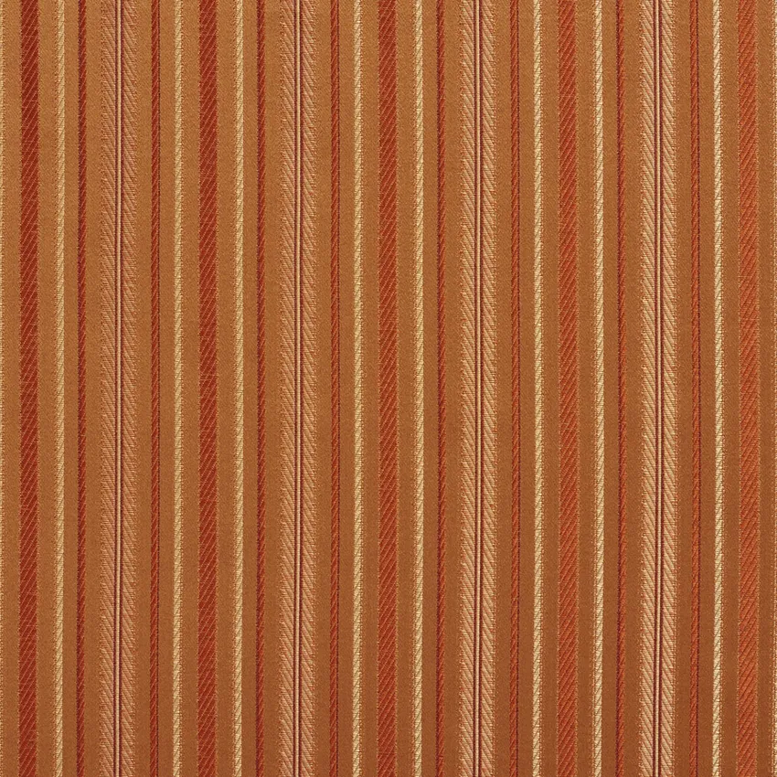 Beige and Coral Classic Vintage Small Stripe Damask Upholstery Fabric