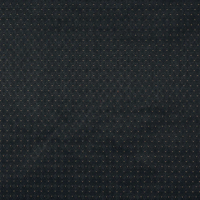 Ebony Black and Gold Contemporary Damask Upholstery Fabric by the Yard