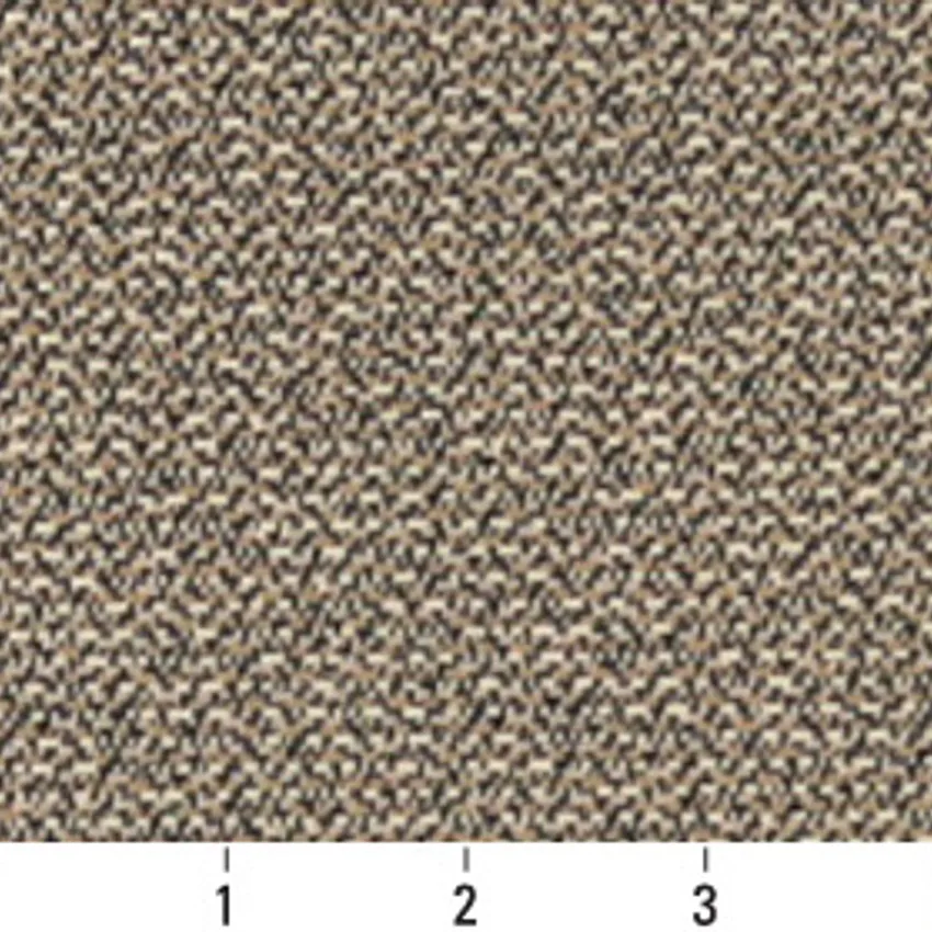 Java Beige and Black Plain Damask Upholstery Fabric by the Yard — Scale in inches