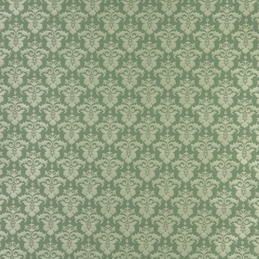 Pear Light Green Heirloom Damask Upholstery Fabric by the Yard