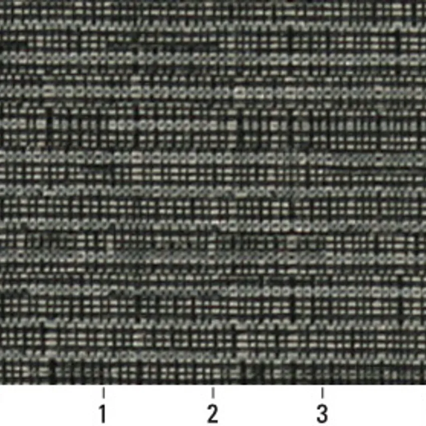 Slate Black and Gray Plain Damask Upholstery Fabric by the Yard — Scale in inches