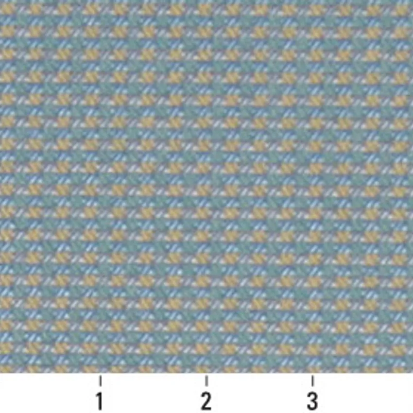 Coastal Light Blue Small Scale Damask Upholstery Fabric by the Yard — Scale in inches