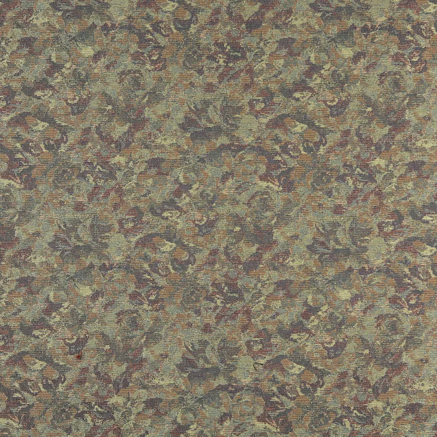 Venice Coral and Gold Contemporary Damask Upholstery Fabric by the Yard