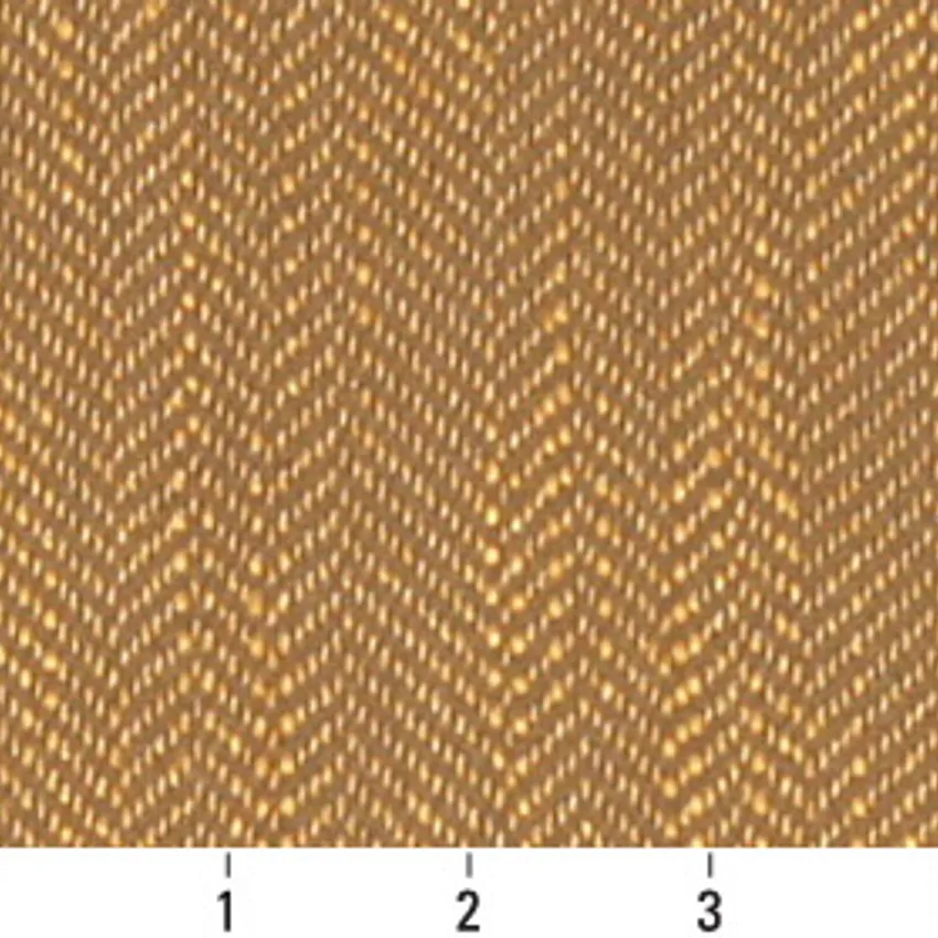 Nugget Gold Contemporary Damask Upholstery Fabric by the Yard — Scale in inches